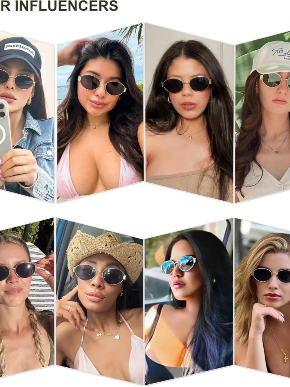 Versatile Retro Oval Sunglasses with Metal Frame - Perfect for Every Adventure